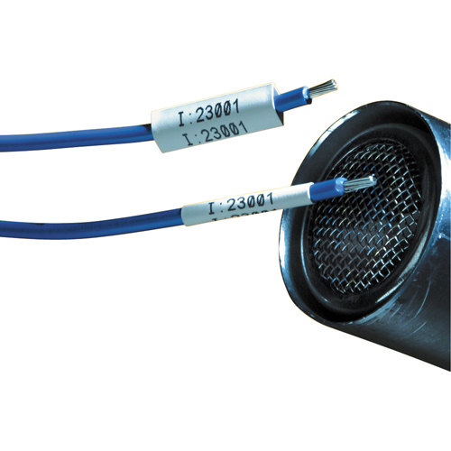 Manchons marqueurs de fil PermaSleeve B-342, Polyol&eacute;fine, 2" lo x 0,439" h, Blanc Rock Safety Industrial Ltd