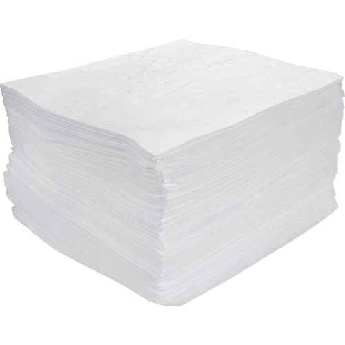 Premium Meltblown Sorbent Pads, Oil Only, 15" x 17", 30 gal. Absorbancy Rock Safety Industrial Ltd