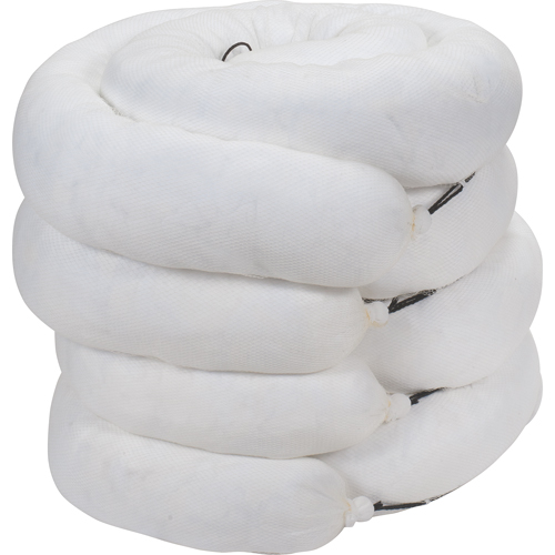 Barrage absorbant, Huile seulement, 10' lo x 8" la, Absorption 40 gal., 4 /pqt Rock Safety Industrial Ltd