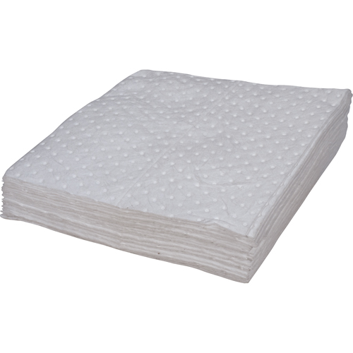 Premium Bonded Sorbent Pads, Oil Only, 15" x 17", 8 gal. Absorbancy Rock Safety Industrial Ltd