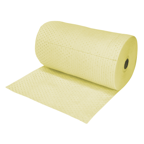 Premium Fine Fibre Sorbent Rolls, Heavyweight, 150' L x 15" W, 50 gal. Absorbancy Rock Safety Industrial Ltd