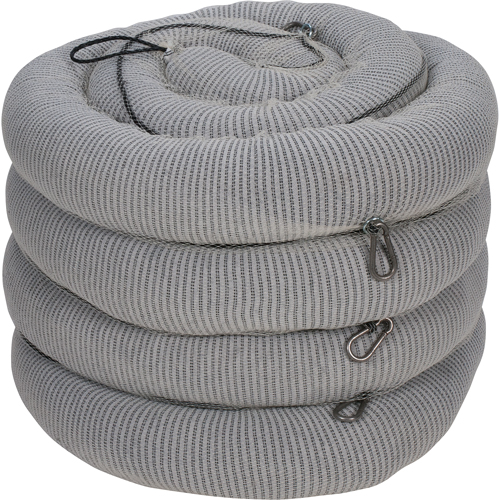 Barrage absorbant, Universel, 10' lo x 5" la, Absorption 26 gal., 4 /pqt Rock Safety Industrial Ltd