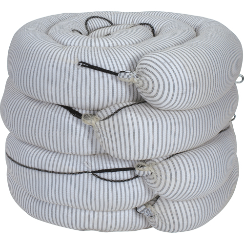 Premium Sorbent Boom, Universal, 10' L x 8" W, 70 gal. Absorbancy, 4 /Pack Rock Safety Industrial Ltd