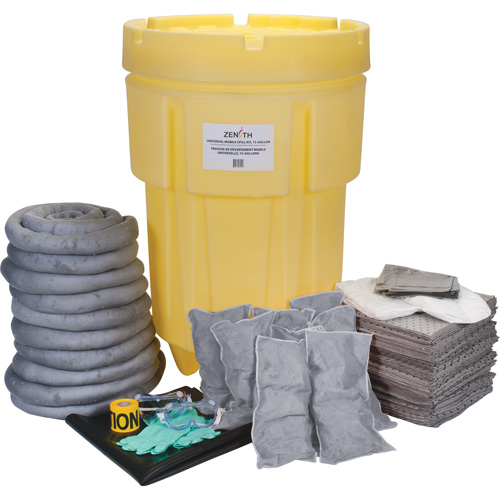 Premium Shop Spill Kit, Universal, Drum, 95 US gal. Absorbancy Rock Safety Industrial Ltd