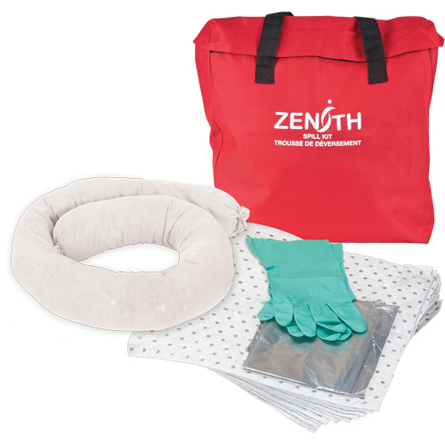 Trousse &eacute;conomique de lutte contre les d&eacute;versements, Huile seulement, Sac, Absorbance de 5 gal. US Rock Safety Industrial Ltd