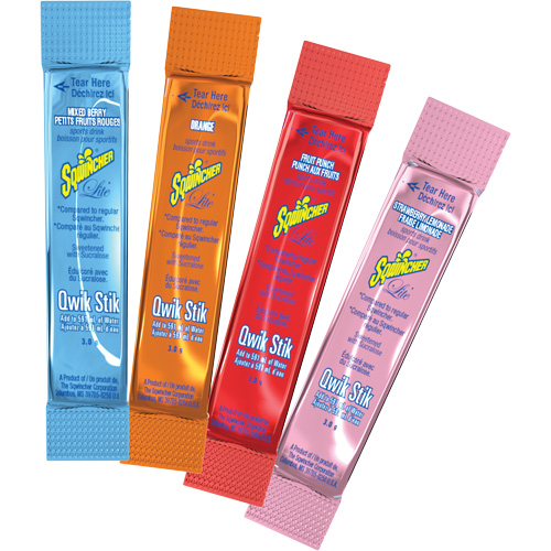 Sqwincher&reg; Boisson de r&eacute;hydratation ZERO Qwik Stik, Poudre, Orange Rock Safety Industrial Ltd