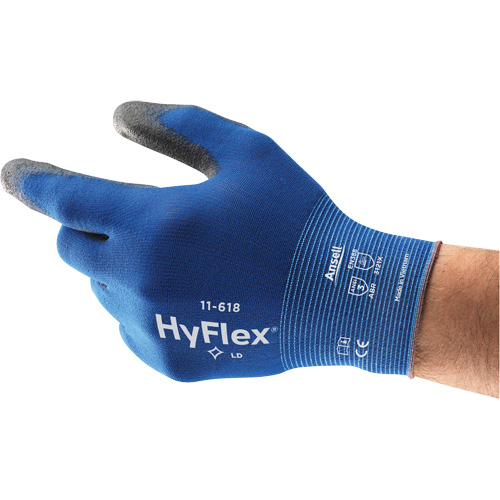 Gants Hyflex 11-618, 6, R&ecirc;vetement Polyur&eacute;thane, Calibre 18, Enveloppe en Nylon Rock Safety Industrial Ltd