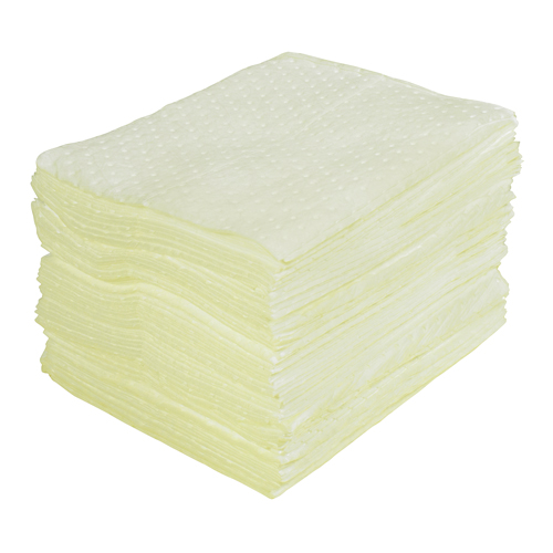 Premium Laminated (SMS) Sorbent Pads, Hazmat, 15" x 17", 30 gal. Absorbancy Rock Safety Industrial Ltd