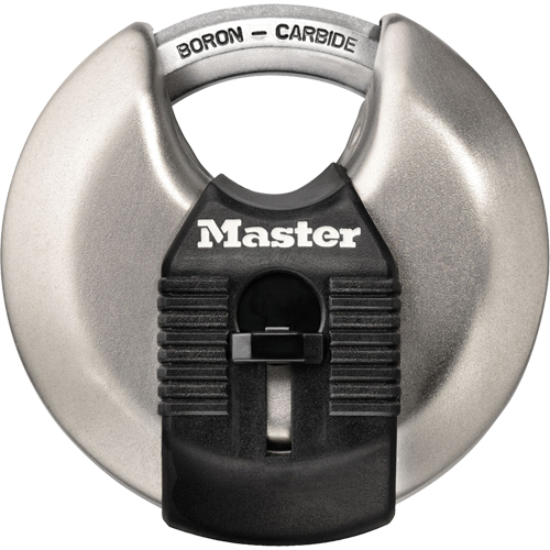 Magnum&reg; Disc Padlock, Silver, Keyed Different, Hardened Steel, 2-3/4" Width Rock Safety Industrial Ltd