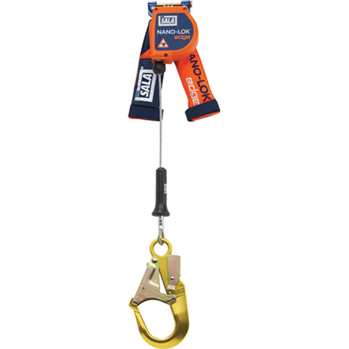 C&acirc;ble de s&eacute;curit&eacute; autor&eacute;tractable pour rebord Nano-Lok, 8', Acier inoxydable, Stationnaire Rock Safety Industrial Ltd