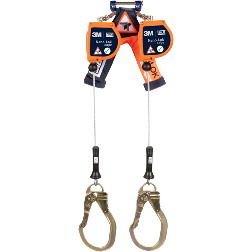 C&acirc;ble de s&eacute;curit&eacute; autor&eacute;tractable pour rebord Nano-Lok, 8', Acier inoxydable, Stationnaire Rock Safety Industrial Ltd