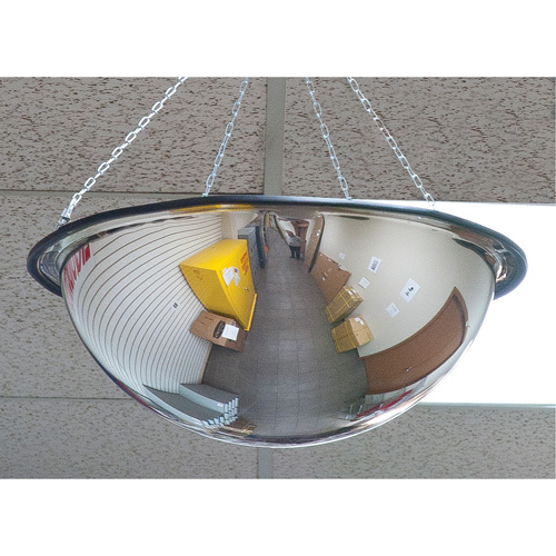 360° Dome Mirror, Full Dome, Open Top, 20" Diameter Rock Safety Industrial Ltd