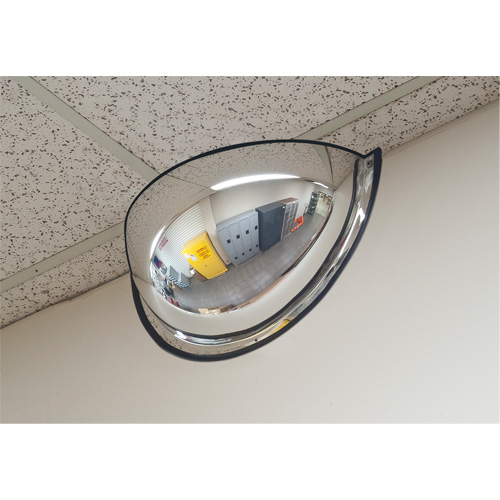 Miroir en d&ocirc;me 180°, Demi-d&ocirc;me, Dessus ouvert, Diam&egrave;tre 20" Rock Safety Industrial Ltd