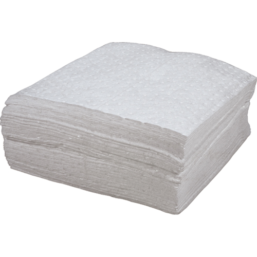 Premium Bonded Sorbent Pads, Oil Only, 15" x 18", 30 gal. Absorbancy Rock Safety Industrial Ltd