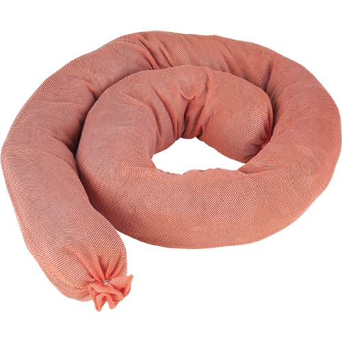 Remblais tubulaires absorbants, Mati&egrave;res dangereuses, Absorption 40 gal., 3" la x 4' lo, Pqt de 25 Rock Safety Industrial Ltd