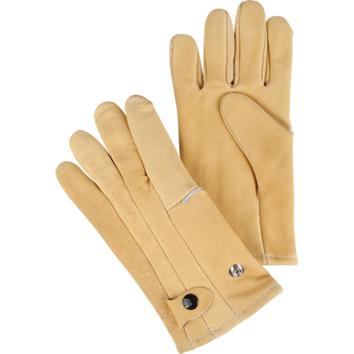 Driver's Style Gloves, Large, Grain Cowhide Palm, Fleece Inner Lining Rock Safety Industrial Ltd