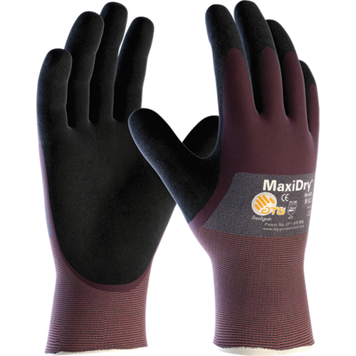 Gants MaxiDry, Moyen, R&ecirc;vetement Mousse de nitrile, Calibre 18, Enveloppe en Nylon Rock Safety Industrial Ltd