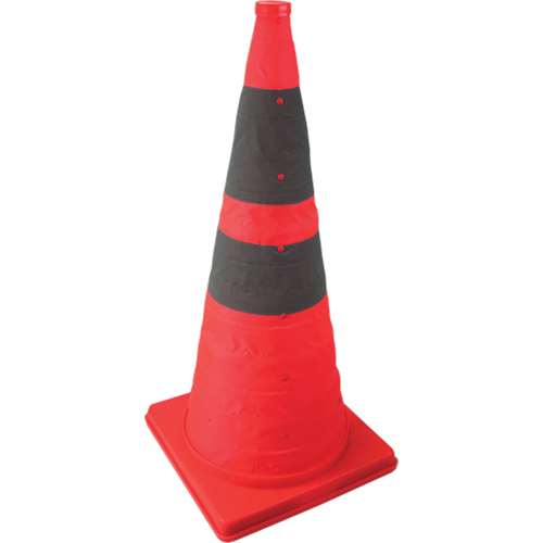 Collapsible Lighted Cone, 28" H, Orange Rock Safety Industrial Ltd