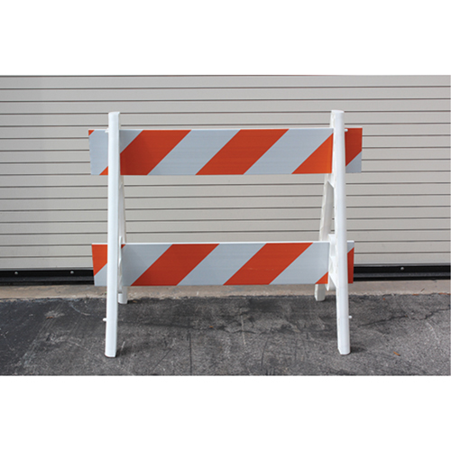 Barricades, En A, 28,6" lo x 40" h, Orange/Blanc Rock Safety Industrial Ltd