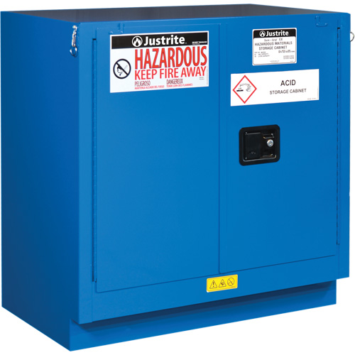 Armoires sous le comptoir pour rangement de mati&egrave;res dangereuses Sure-Grip Ex, 22 gal., 35" x 35" x 22" Rock Safety Industrial Ltd