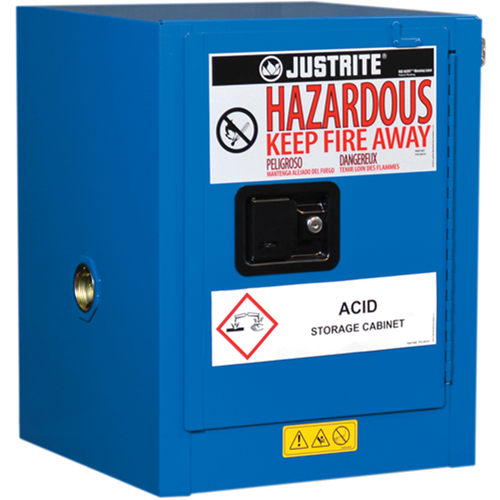 Armoires de comptoir doubl&eacute;es pour rangement de mati&egrave;res dangereuses Chem-Cor, 4 gal., 17" x 22" x 17" Rock Safety Industrial Ltd