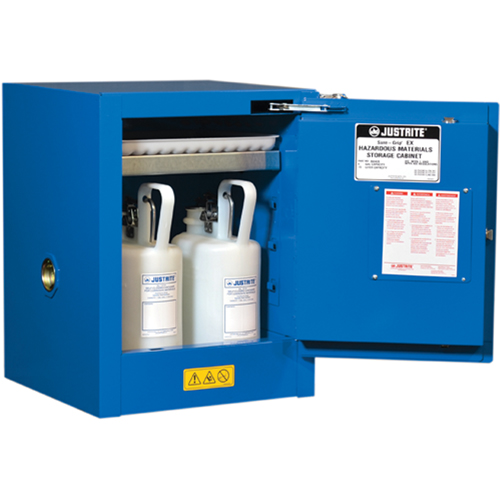 Armoires de comptoir doubl&eacute;es pour rangement de mati&egrave;res dangereuses Chem-Cor, 4 gal., 17" x 22" x 17" Rock Safety Industrial Ltd