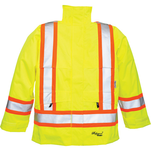 Professional&reg; Journeyman&reg; 300D Jackets, Polyester, Small, High Visibility Lime-Yellow Rock Safety Industrial Ltd