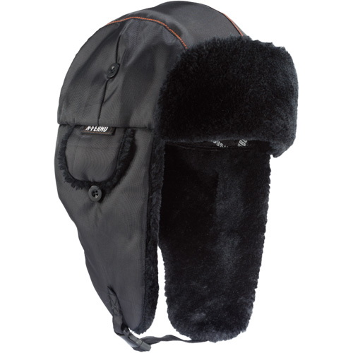 N-Ferno&reg; 6802 Classic Trapper Hat, Synthetic Fur Lining, Medium/Small, Black Rock Safety Industrial Ltd