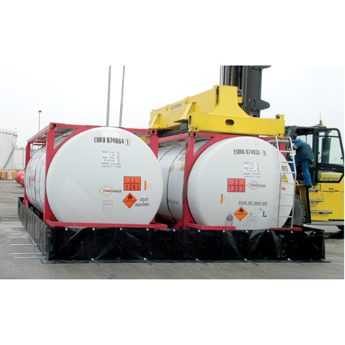 Berme Stinger Berm, Capacit&eacute; 1496 gal. US, 10' la x 10' lo x 24" h, Support en L Rock Safety Industrial Ltd