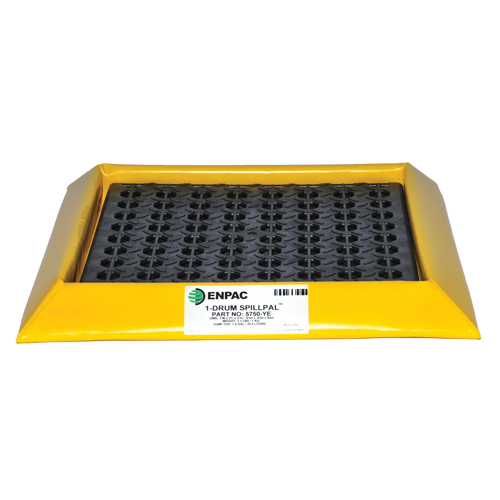 Poste de travail flexible avec grilles Spillpal, Capacit&eacute; 30 gal. US, 8' la x 2' lo x 3" h, Paroi en mousse Rock Safety Industrial Ltd