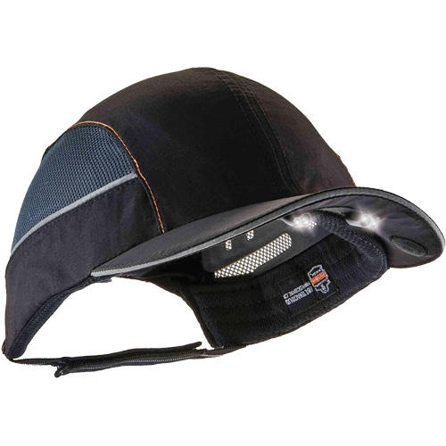Casquette &agrave; bord court avec &eacute;clairage DEL Skullerz 8960, Noir Rock Safety Industrial Ltd