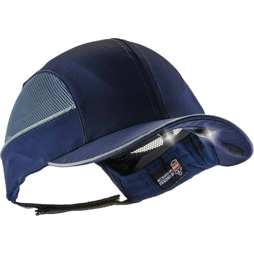 Casquette &agrave; bord long avec &eacute;clairage DEL Skullerz 8960, Bleu marin Rock Safety Industrial Ltd