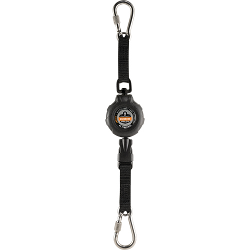 Longe porte-outils Squids 3000, R&eacute;tractable, Mousqueton double Rock Safety Industrial Ltd