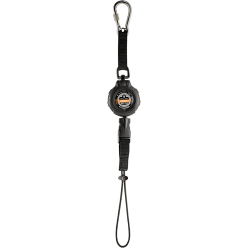 Longe porte-outils Squids 3001, R&eacute;tractable, Mousqueton/boucle Rock Safety Industrial Ltd