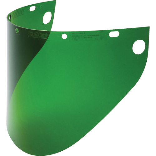 Fibre-Metal&reg; Extended View Faceshield Visor, Propionate, Green Tint Rock Safety Industrial Ltd