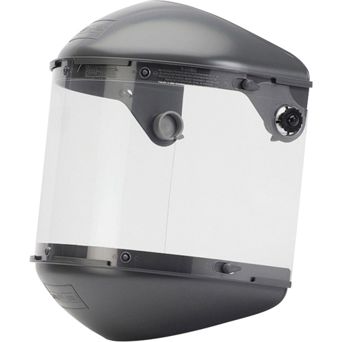 Syst&egrave;me de visi&egrave;re haute performance &agrave; double couronne 4" Fibre-Metal, Propionate, Suspension Rochet Rock Safety Industrial Ltd