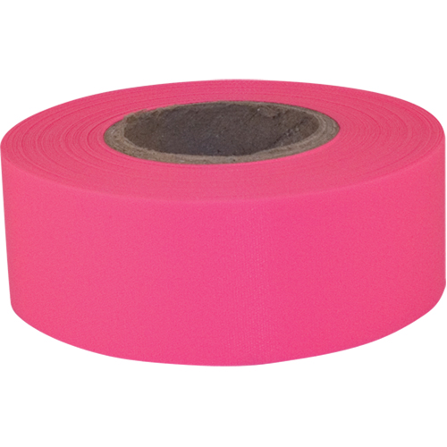 Sub-Zero Flagging Tape, 1.2" W x 150' L, Fluorescent Pink Rock Safety Industrial Ltd
