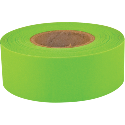 Sub-Zero Flagging Tape, 1.2" W x 150' L, Fluorescent Lime Rock Safety Industrial Ltd