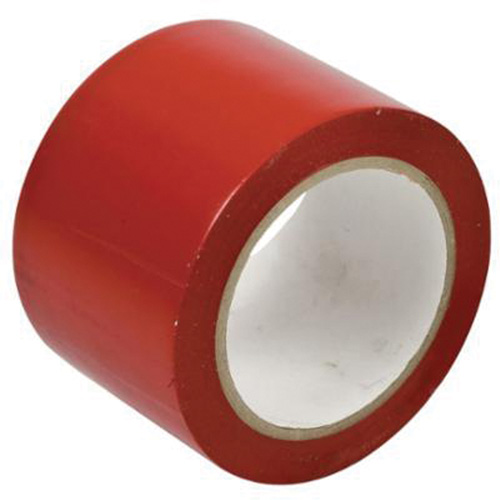 Ruban de marquage pour planchers, 3" x 108', Vinyle, Rouge Rock Safety Industrial Ltd