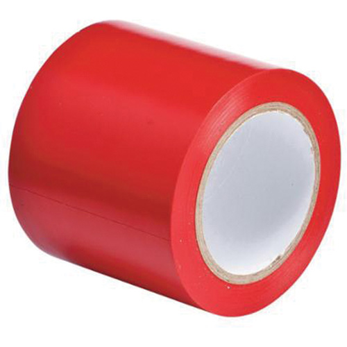Ruban de marquage pour planchers, 4" x 108', Vinyle, Rouge Rock Safety Industrial Ltd