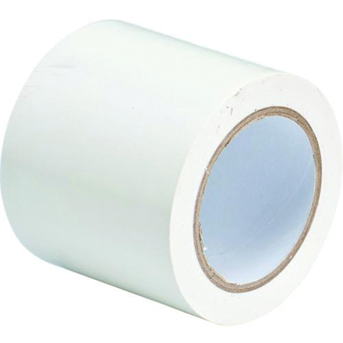 Ruban de marquage pour planchers, 4" x 108', Vinyle, Blanc Rock Safety Industrial Ltd