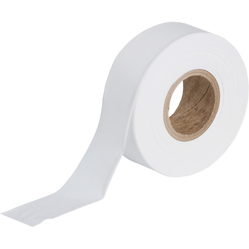 Flagging Tape, 1.188" W x 300' L, White Rock Safety Industrial Ltd