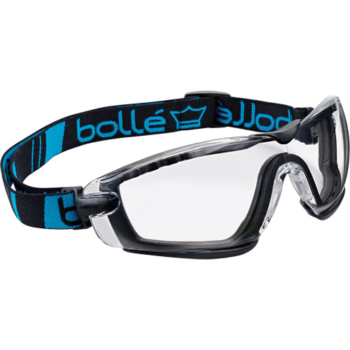 Lunettes de s&eacute;curit&eacute; avec bandeau et mousse Cobra, Lentille Transparent, Antibu&eacute;e/Anti-&eacute;gratignures, R&eacute;pond ou surpasse la norme CSA Z94.3 Rock Safety Industrial Ltd