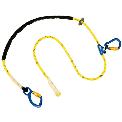 Longe ajustable pour grimpeur, 1 branches, 8', Classe CSA A, Nylon Rock Safety Industrial Ltd