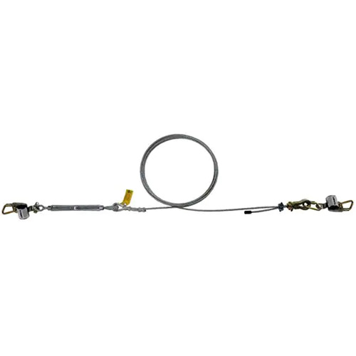 Ensemble de c&acirc;ble de s&eacute;curit&eacute; HLL SecuraSpan, C&acirc;ble galvanis&eacute; Rock Safety Industrial Ltd