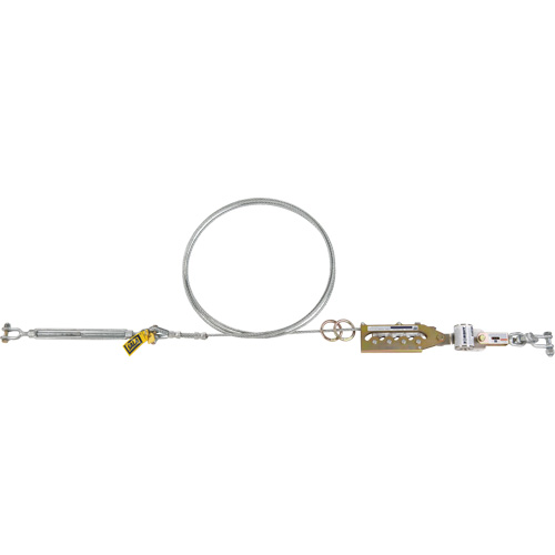 Syst&egrave;me de c&acirc;ble de s&eacute;curit&eacute; horizontal Sayfline, C&acirc;ble galvanis&eacute; Rock Safety Industrial Ltd