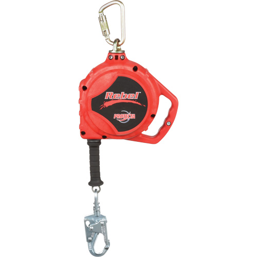 Cordage de s&eacute;curit&eacute; autor&eacute;tractable Rebel, 33', Acier inoxydable, Pivotant Rock Safety Industrial Ltd
