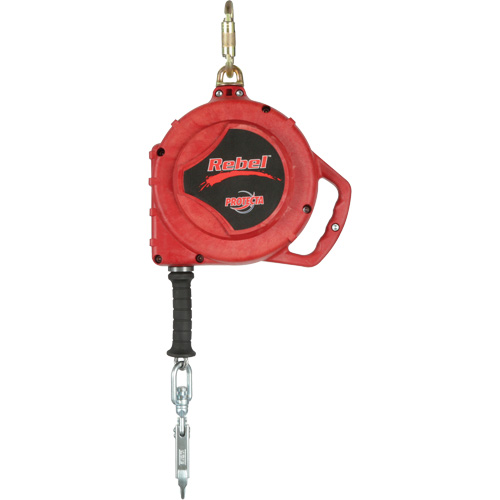 Cordage de s&eacute;curit&eacute; autor&eacute;tractable Rebel, 50', Acier inoxydable, Pivotant Rock Safety Industrial Ltd