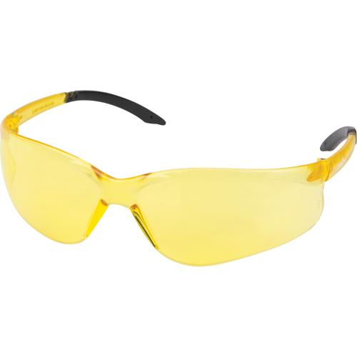 Z2400 Series Safety Glasses, Amber Lens, Anti-Scratch, ANSI Z87+/Meets/Exceeds CSA Z94.3 Rock Safety Industrial Ltd