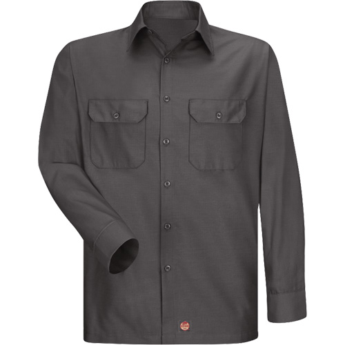 Long Sleeve Ripstop Shirt, Men's, 3X-Large, Charcoal Rock Safety Industrial Ltd
